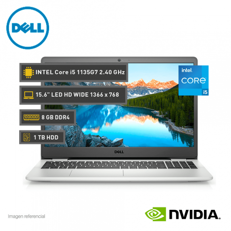 Dell Inspiron 15 3501, 15.6" HD, Core i5-1135G7, 8GB DDR4, 1 TB HDD