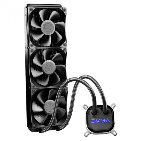 EVGA CLC 360mm All-In-One RGB LED CPU Liquid Cooler, 3x FX12 120mm PWM Fans, Intel, AMD