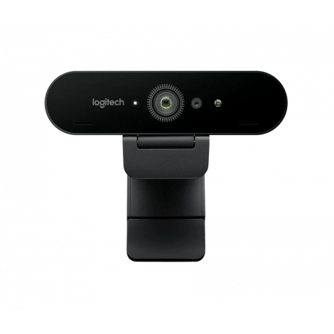 Cámara web Logitech Brio, hasta 4K HD, HDR, microfono, zoom digital 5x, USB 3.0.
