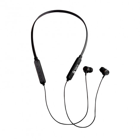 Audífonos deportivos inalámbricos Teros TE-8090, Bluetooth, recargable, Negro.