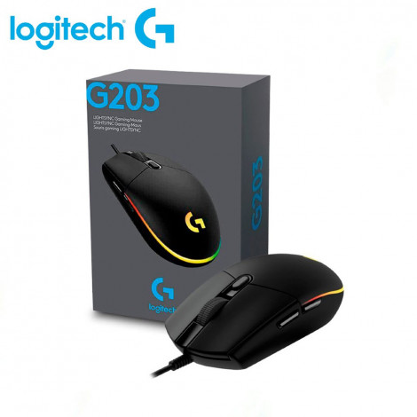 Mouse Gamer Logitech G203 Black