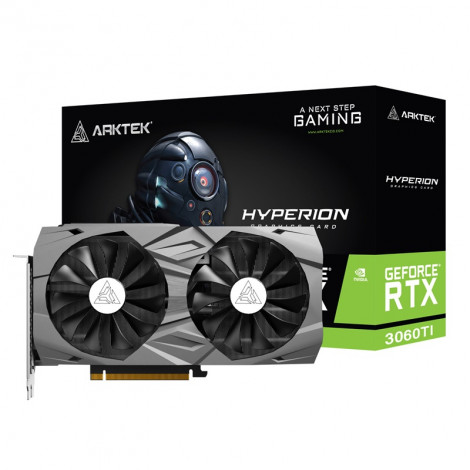 GeForce RTX™ 3060TI 8GB ARKTEK HYPERION 256 BITS