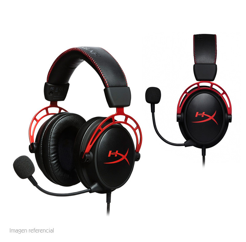 Auriculares Gaming Kingston HyperX Cloud Alpha, micrófono desmontable,  3.5mm, Negro/Rojo. - Auriculares - Periféricos