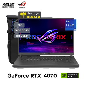 ASUS ROG Core i9-13980HX + RTX 4060 8GB + 16GB DDR5 + IPS 16" FHD