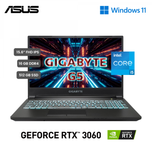 Notebook Gigabyte G5 KD, 15.6" LCD FHD IPS Core i5-11400H 2.7 / 4.5GHz, 16GB DDR4-3200MHz