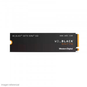 SSD Western Digital WD Black SN770 NVMe 500GB, M.2 2280, PCIe Gen 4.0 x4.