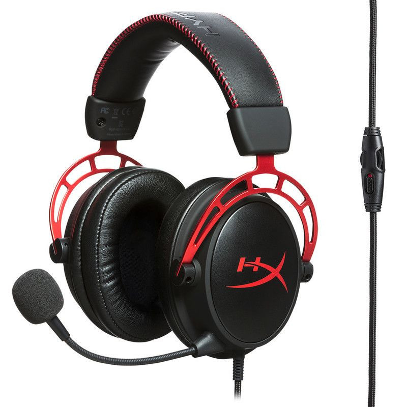 Auriculares Gaming Kingston HyperX Cloud Alpha, micrófono desmontable,  3.5mm, Negro/Rojo. - Auriculares - Periféricos